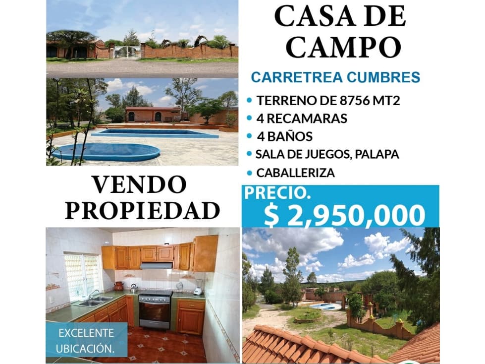 Casa de Campo, Carretera Cumbres, Aguascalientes — foto 1