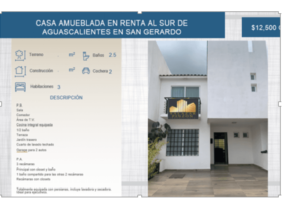 RENTA CASA AMUEBLADA SAN GERARDO — foto 1