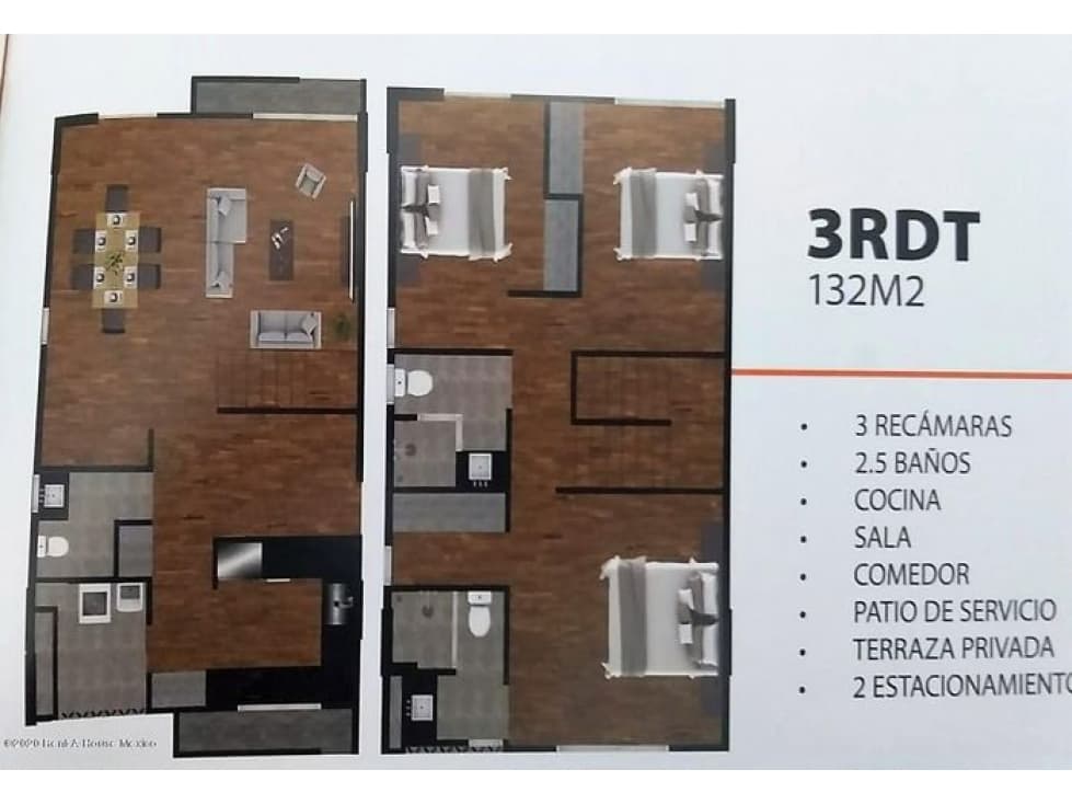 PUNTA ESMERALDA DEPARTAMENTO EN VENTA 3 RECAMARAS 2 NIVELES — foto 5