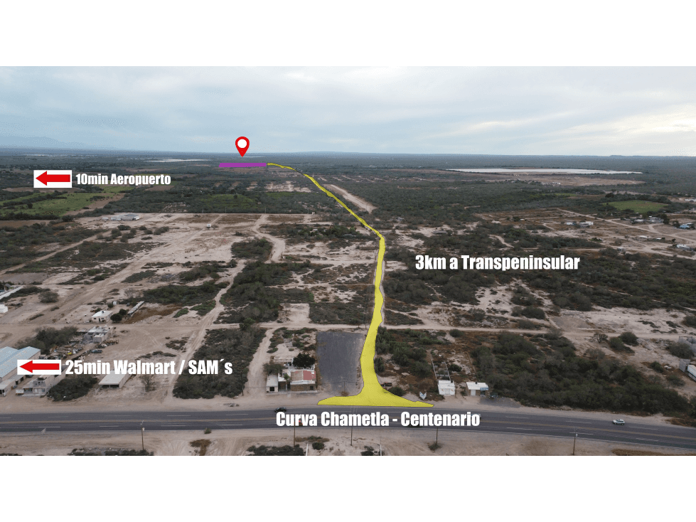 Se venden Lotes Rústicos 10min Aeropuerto La Paz — foto 1