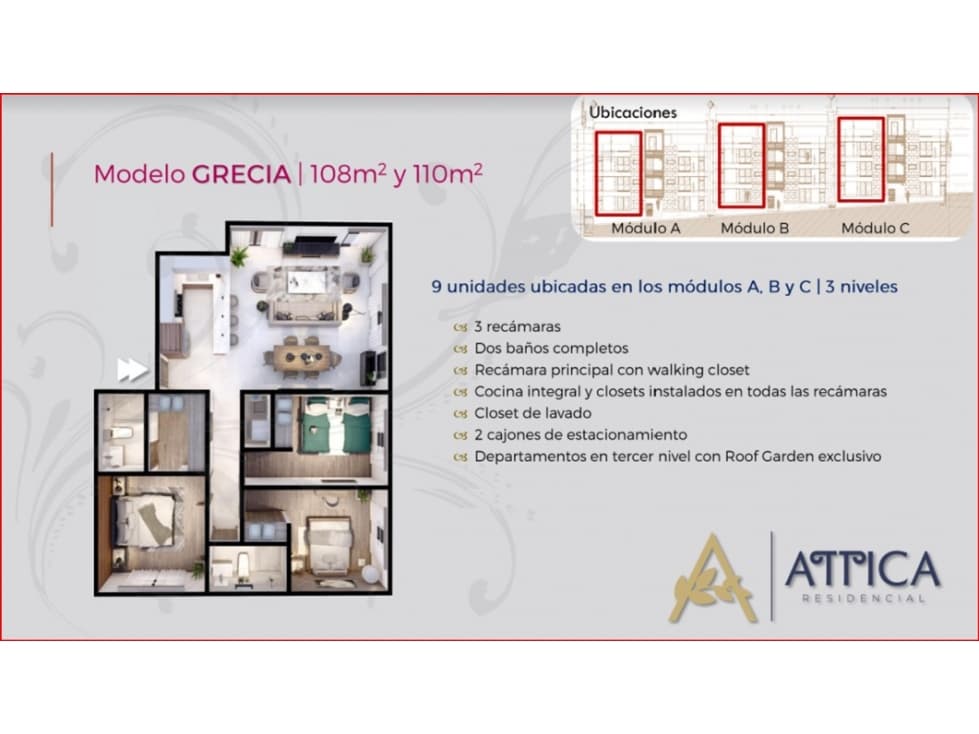 BCN / TIJUANA / PREVENTA / DEPTOS / SANTA ROSA / ATTICA MOD GRECIA — foto 2