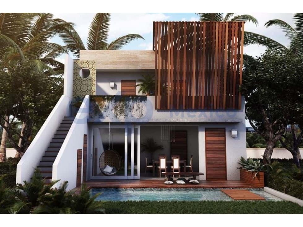 CASAS EN PREVENTA CON 4 RECAMARAS EN TULUM. — foto 1