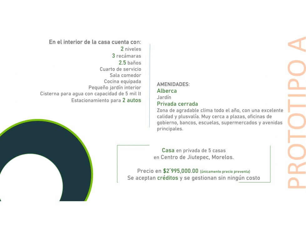 CASA EN PRIVADA DE 5 CASAS, EN PREVENTA — foto 2