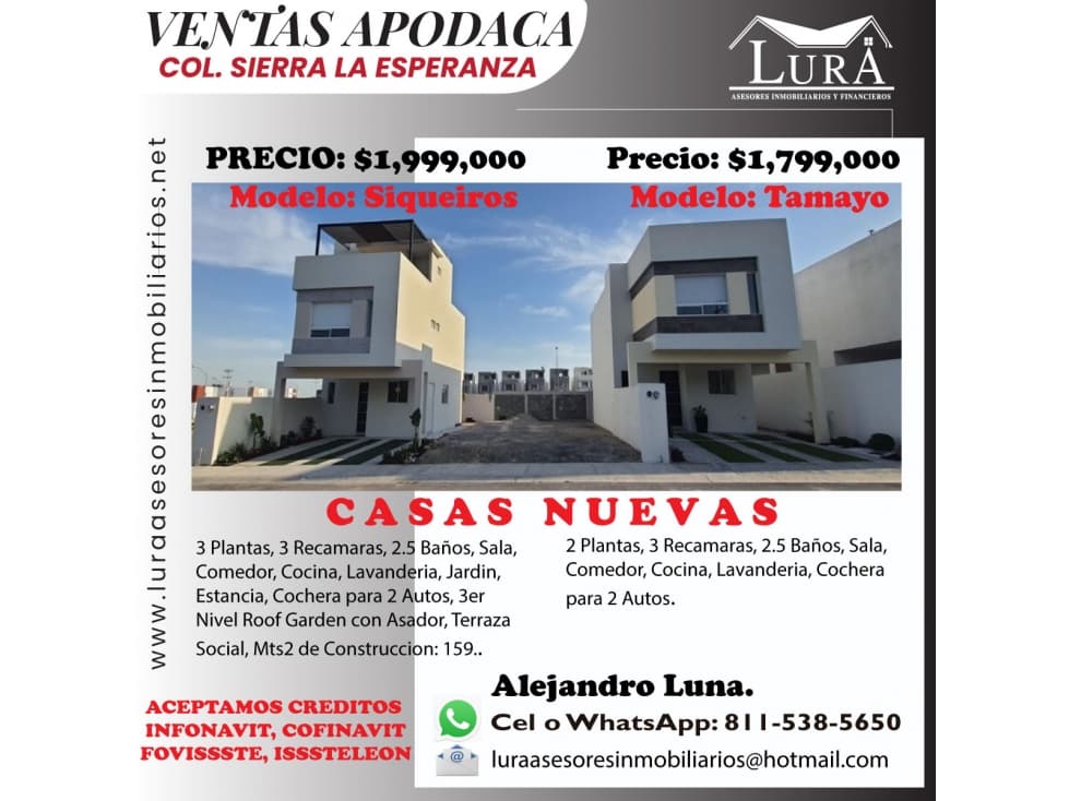 VENTA - APODACA, COL. SIERRA LA ESPERANZA (PRIVADA). — foto 1