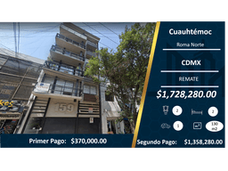 Hermoso departamento en Roma Norte  $1,728,280.00