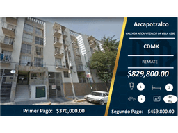 REMATE $ $861,600 HERMOSO DEPA EN AZCAPOTZALCO