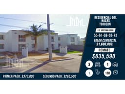 ESTRENA YA TU NUEVA CASA EN TORREON $REMATE$ $635,590 ULTIMO PRECIO