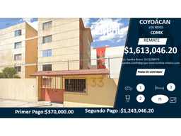 REMATE!! $1,613,046 HERMOSO DEPA EN COYOÁCAN