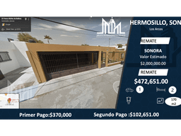 APROVECHE, EN REMATE LINDA CASA EN LOS ARCOS, HERMOSILLO, SONORA.