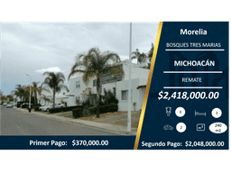 Hermosa Casa en Bosques Tres Marías Morelia $2,418,000.00