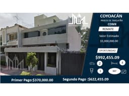 Remato casa en Coyoacán $1,116,946.11