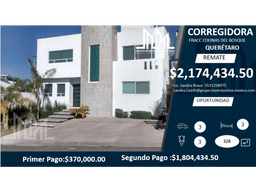 REMATE!! $2,338,474 HERMOSA GRAN CASA EN CORREGIDORA