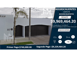 REMATE!! $ $9,969,464 LUJOSA CASA EN AGUASCALIENTES