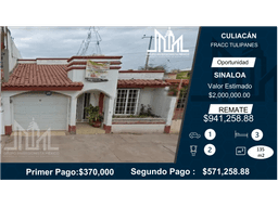 Se vende casa en Culiacán Fraccionamiento Tulipanes $989,344.00