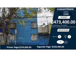 REMATE!! $472,800 OPORTUNIDAD DE DEPA EN LA OBRERA