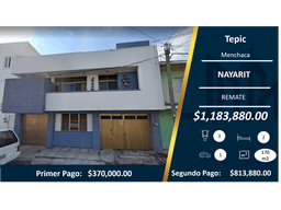 Hermosa Casa en Remate Menchaca/ Tepic $1,183,880.00