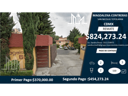 REMATE!! $824,273 CASA EN CONDOMINIO EN EL SUR DE CDMX