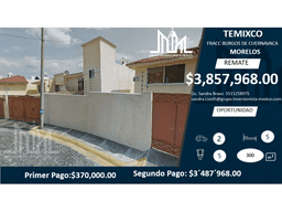 REMATE! $ $4,128,080 HERMOSA CASA EN FRACC BURGOS DE CUERNAVACA