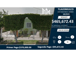 REMATE!! $468,460 HERMOSA CASA EN TLAJOMULCO
