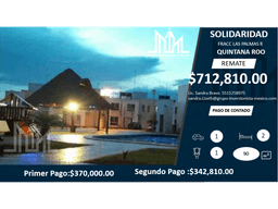 REMATE!! $712,810 CASA EN FRACC. A 15 MIN DE PLAYA DEL CARMEN