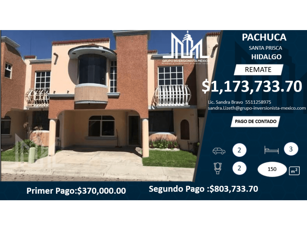 REMTE!!  $1,173,733 HERMOSA CASA EN PACHUCA — foto 1