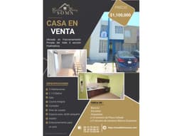 CASA EN VENTA- HUEHUETOCA - FRACCIONAMIENTO DEL VALLE
