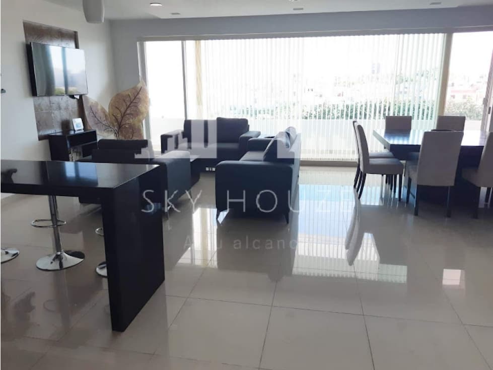 PENTHOUSE AMUEBLADO RENTA AL NORTE EN LOS BOSQUES — foto 4