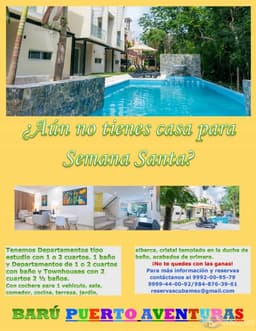 Hermoso Departamento para Semana Santa en PUERTO AVENTURAS