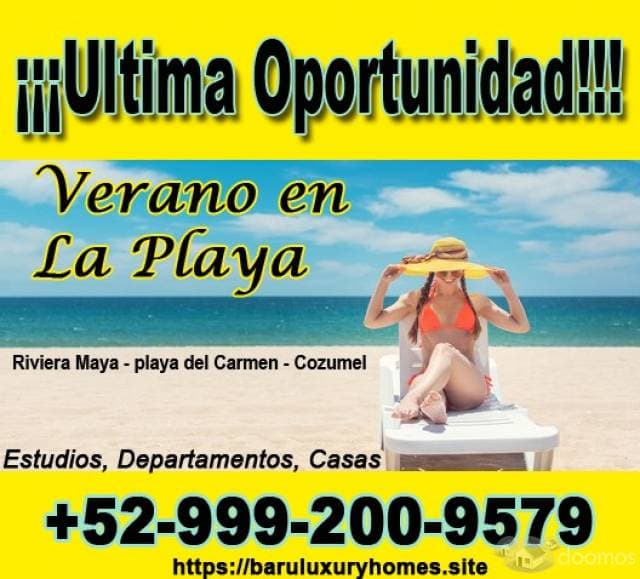 RENTO DEPARTAMENTOS FRENTE AL HERMOSO MAR DE COZUMEL