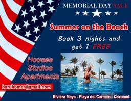 Vacational Rentals of Studios & Pent-House in Riviera Maya