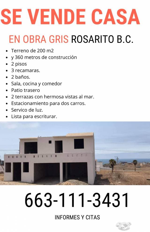 CASA EN OBRA GRIS CON VISTA AL MAR — foto 3