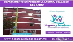 OFERTAAA!!! DEPARTAMENTO EN POTRERO LA LAGUNA, COACALCO