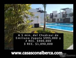 CASAS CON ALBERCA ECONOMICAS 3 y 2 RECAMARAS