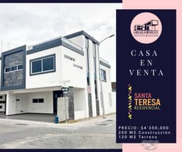CASA EN VENTA EN SANTA TERESA RESIDENCIAL, LATERAL RECTA CHOLULA-UDLAP