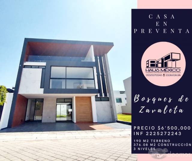 CASA EN VENTA EN FRACCIONAMIENTO DE LUJO BOSQUES DE ZAVALETA — foto 1