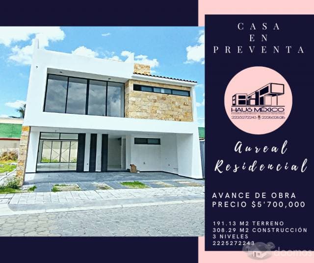 CASA EN VENTA FRACCIONAMIENTO DE LUJO EN MORITLLOTLA, CHOLULA — foto 1