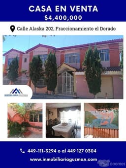 Casa en venta Fraccionamiento el Dorado