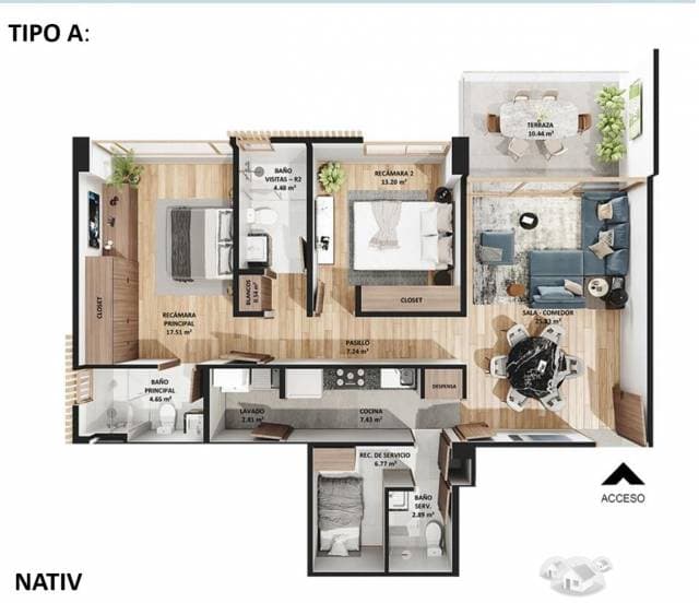 Preventa Departamentos Bosque Real Desarrollo Nativ — foto 2