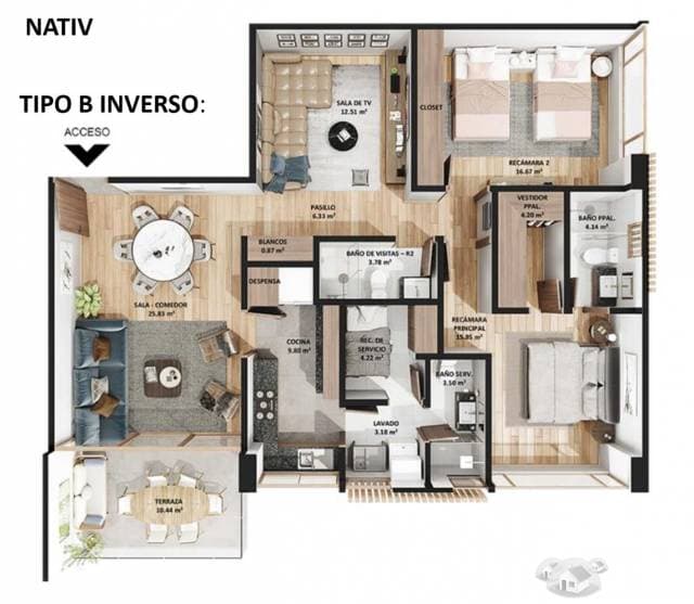 Preventa Departamentos Bosque Real Desarrollo Nativ — foto 4