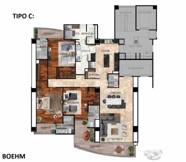 Preventa Departamentos Bosque Real Desarrollo Boehm — foto 4