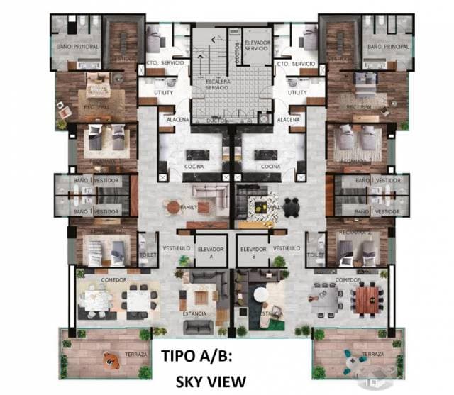 Preventa Departamentos Bosque Real Desarrollo Sky View — foto 2