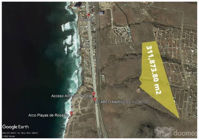 Venta de Terreno Comercial, Popotla, Rosarito, 311,873m2 — foto 1