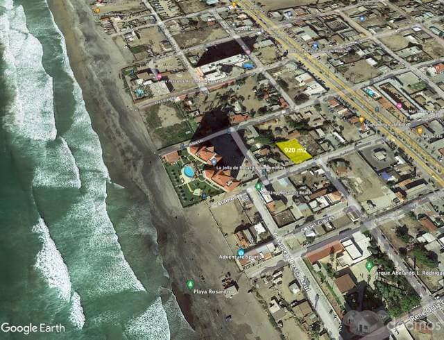 Venta de Terreno en Álamo, Rosarito Centro, B.C., 920m2. — foto 2
