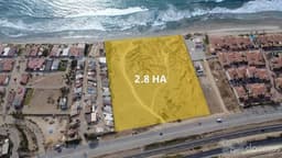 Terreno de 2.8HA en Venta ubicado en Primo Tapia frente al mar.
