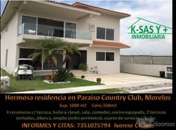 DISFRUTE DEL MEJOR CLIMA DEL MUNDO EN EL MEJOR FRACCIONAMIENTO DE MORELOS!!!
