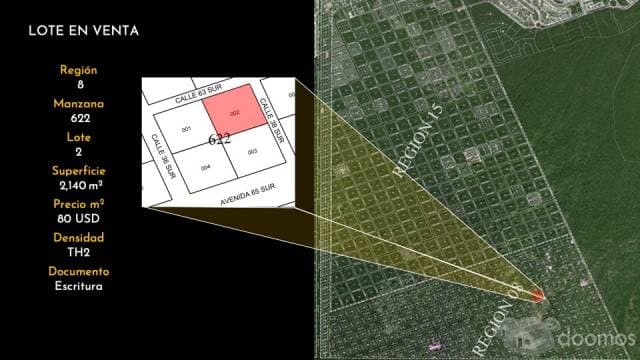 Venta de Terreno en Región 8 Tulum — foto 1