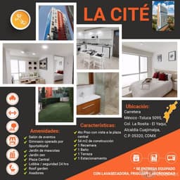¿Estás empezando de nuevo y buscas departamento para comprar? ¡Tenemos un lugar seguro, céntrico y confortable para ti!