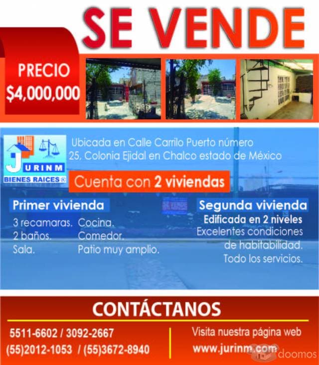 SE VENDE BONITA CASA CENTRICA EN CHALCO — foto 1