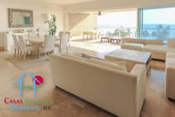 Departamento de playa con terraza, jacuzzi y vista al mar