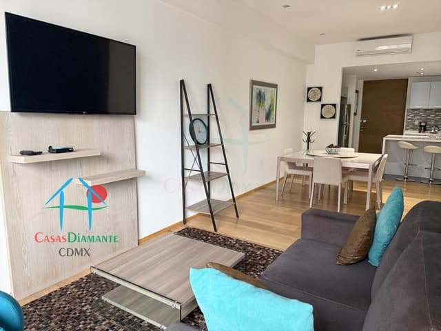 Loft en venta amueblado, con estudio y vista a Reforma